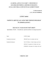 Particularities of the Application of Polygraph Techniques in Criminalistics